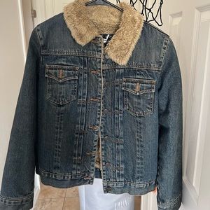 Gap Jean jacket with wool lining fairly new